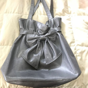 Modcloth Gray bag with bow